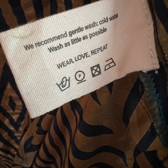 NWT Anthropologie Sissel Edelbo Celeste Mini Dress Upcycled Sari One Size - Picture 8 of 9